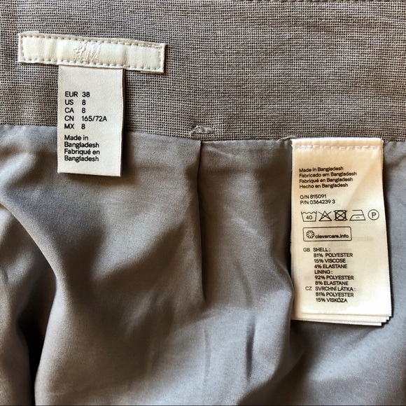H&M Grey Pencil Skirt (8) - Picture 5 of 5